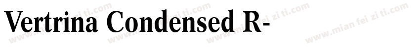 Vertrina Condensed R字体转换